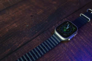 Apple Watch Ultra on table